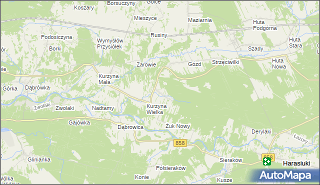 mapa Żuk Stary, Żuk Stary na mapie Targeo