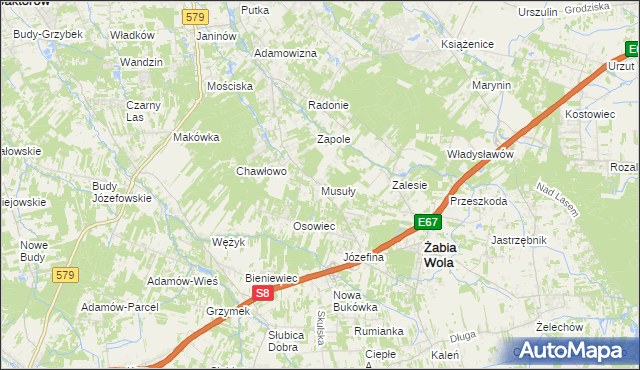 mapa Musuły, Musuły na mapie Targeo