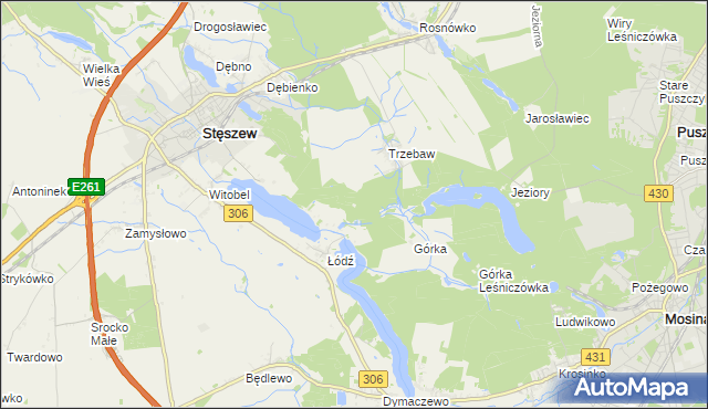 mapa Łódź Leśniczówka, Łódź Leśniczówka na mapie Targeo