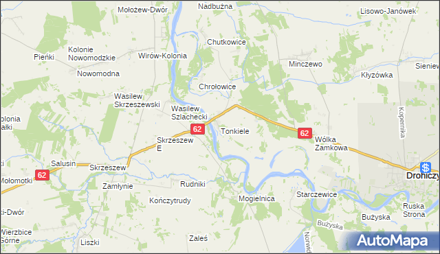 mapa Tonkiele, Tonkiele na mapie Targeo