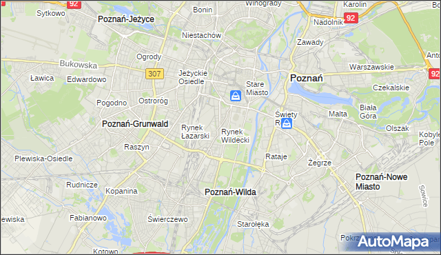 mapa Rynek Wildecki, Rynek Wildecki na mapie Targeo