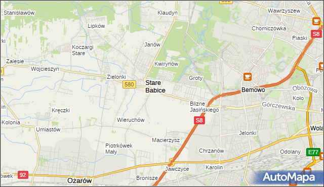 mapa Latchorzew, Latchorzew na mapie Targeo