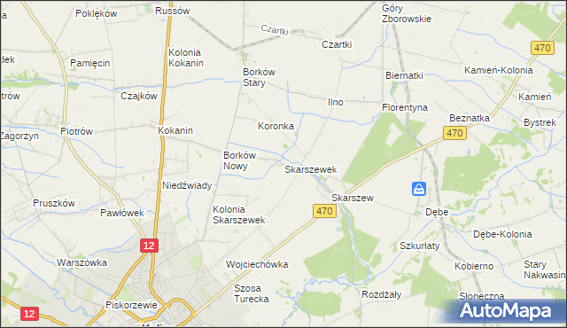 mapa Skarszewek, Skarszewek na mapie Targeo