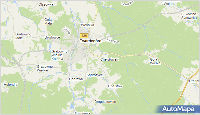 mapa Chełstówek, Chełstówek na mapie Targeo