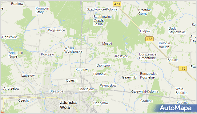 mapa Kłady, Kłady na mapie Targeo