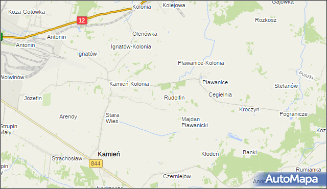 mapa Rudolfin, Rudolfin na mapie Targeo