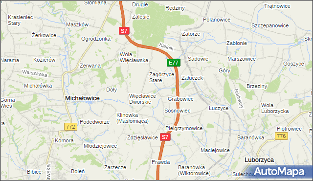 mapa Sieborowice, Sieborowice na mapie Targeo