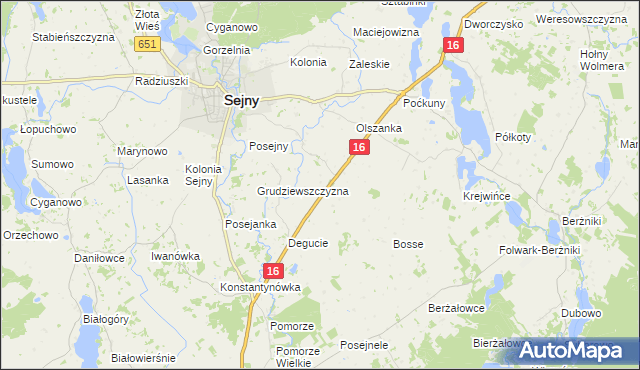 mapa Świackie, Świackie na mapie Targeo