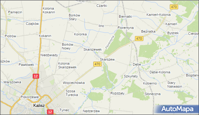 mapa Skarszew, Skarszew na mapie Targeo