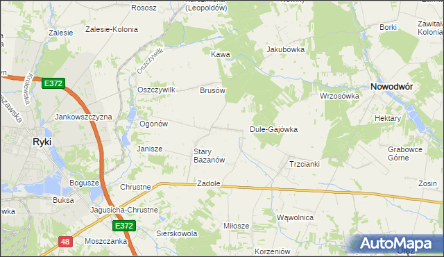 mapa Nowy Bazanów, Nowy Bazanów na mapie Targeo