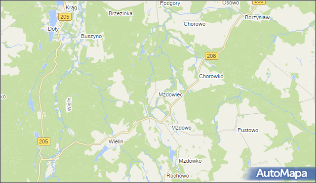 mapa Mzdowiec, Mzdowiec na mapie Targeo