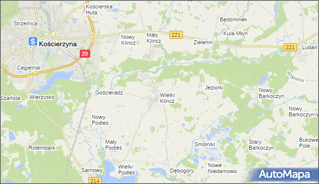 mapa Wielki Klincz, Wielki Klincz na mapie Targeo