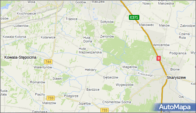 mapa Gębarzów-Kolonia, Gębarzów-Kolonia na mapie Targeo