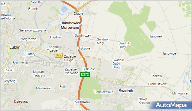 mapa Kolonia Świdnik Mały, Kolonia Świdnik Mały na mapie Targeo