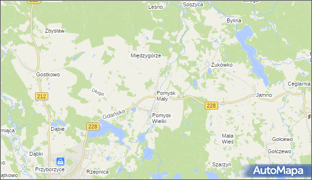 mapa Pomysk Mały, Pomysk Mały na mapie Targeo