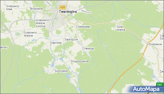 mapa Chełstów, Chełstów na mapie Targeo