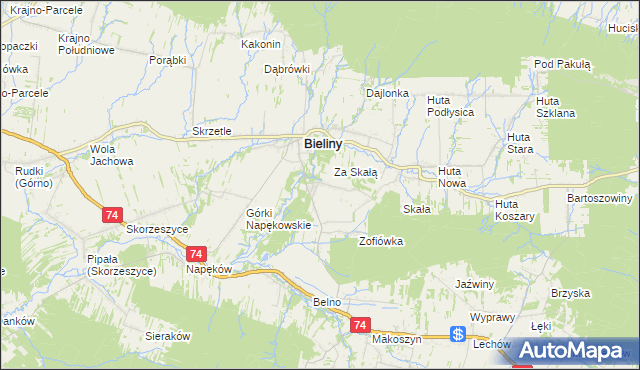 mapa Czaplów, Czaplów na mapie Targeo