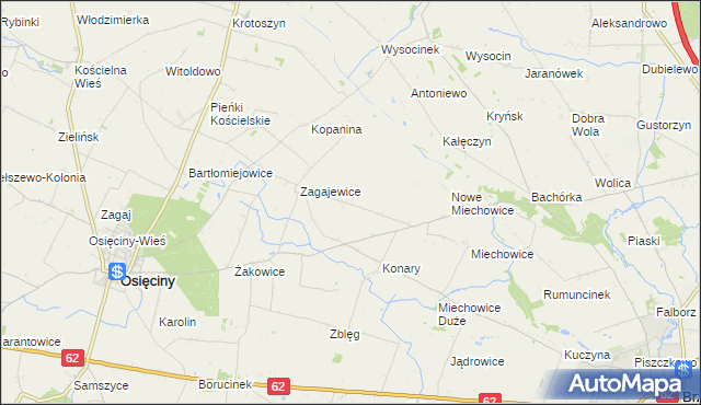 mapa Lekarzewice, Lekarzewice na mapie Targeo