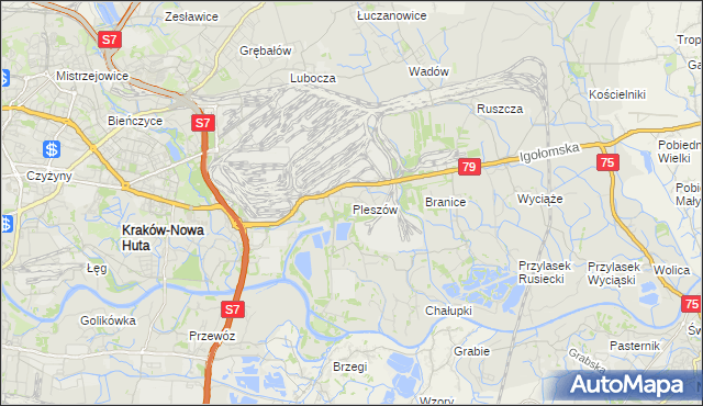 mapa Pleszów, Pleszów na mapie Targeo