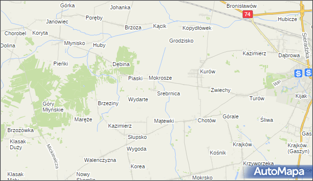 mapa Srebrnica, Srebrnica na mapie Targeo