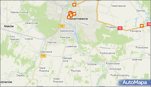 mapa Balcerów, Balcerów na mapie Targeo