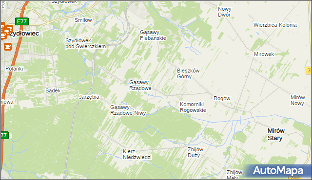 mapa Bieszków Dolny, Bieszków Dolny na mapie Targeo