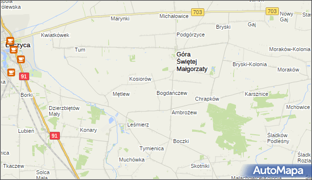 mapa Bogdańczew, Bogdańczew na mapie Targeo