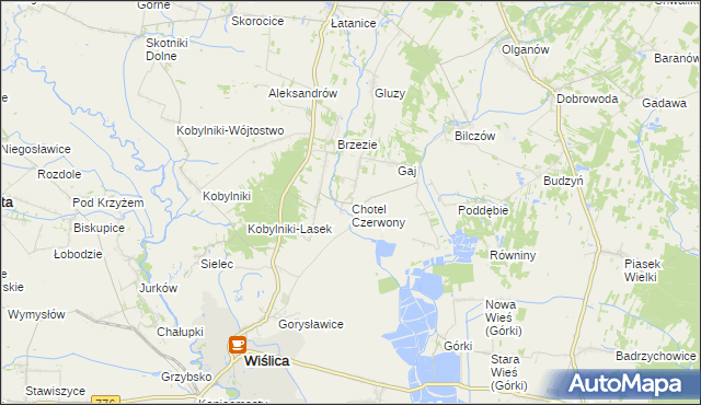 mapa Chotel Czerwony, Chotel Czerwony na mapie Targeo