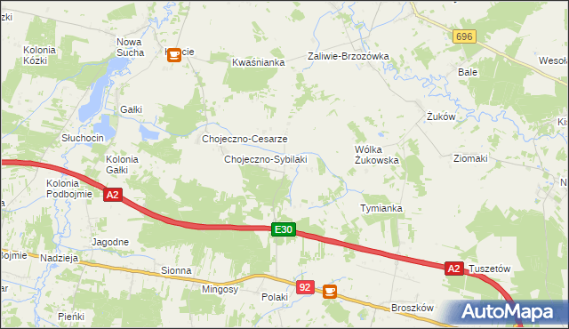 mapa Czarnowąż, Czarnowąż na mapie Targeo