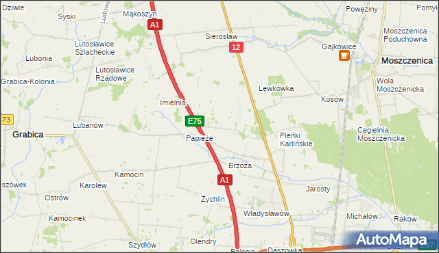 mapa Doły Brzeskie, Doły Brzeskie na mapie Targeo