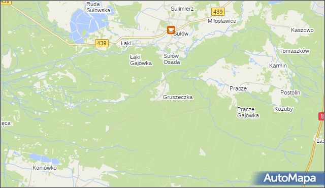 mapa Gruszeczka, Gruszeczka na mapie Targeo