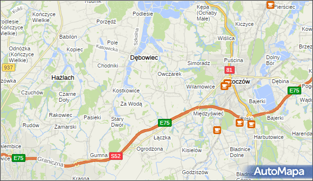 mapa Iskrzyczyn, Iskrzyczyn na mapie Targeo