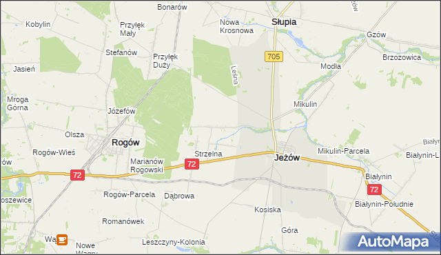 mapa Jasienin Duży, Jasienin Duży na mapie Targeo