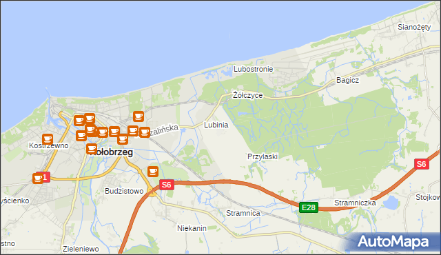 mapa Kądzielno, Kądzielno na mapie Targeo