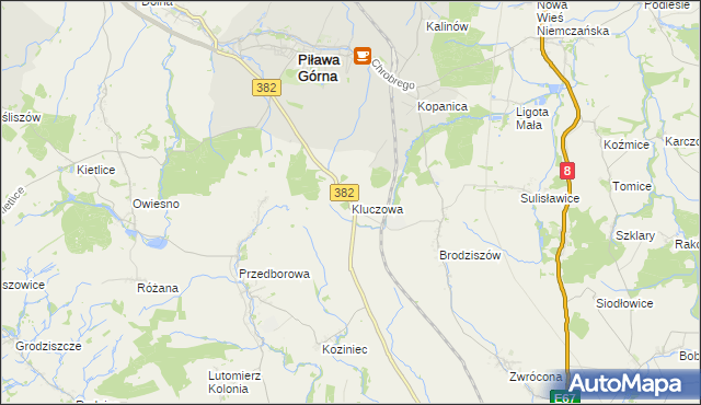 mapa Kluczowa, Kluczowa na mapie Targeo