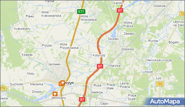 mapa Kotorydz, Kotorydz na mapie Targeo