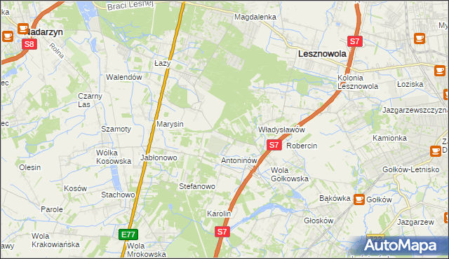 mapa Kuleszówka, Kuleszówka na mapie Targeo