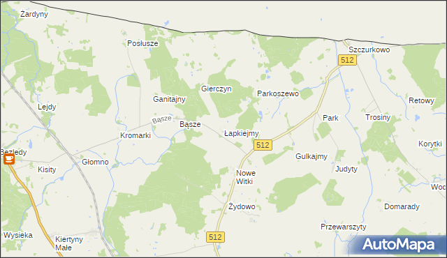 mapa Łapkiejmy, Łapkiejmy na mapie Targeo