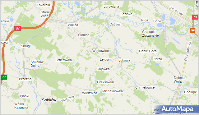 mapa Lelusin, Lelusin na mapie Targeo