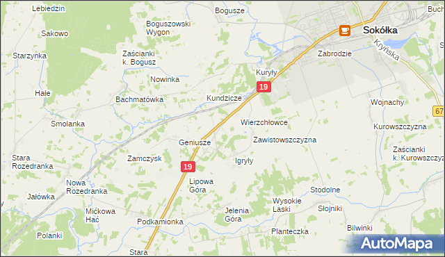 mapa Maślanka, Maślanka na mapie Targeo