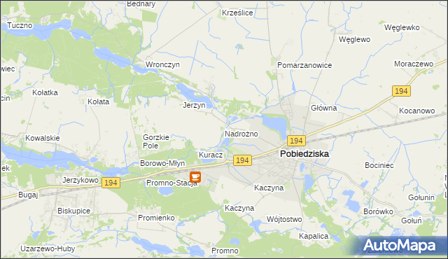 mapa Nadrożno, Nadrożno na mapie Targeo