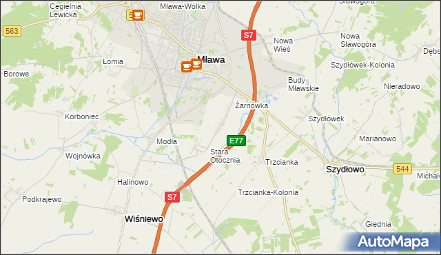 mapa Nowa Otocznia, Nowa Otocznia na mapie Targeo