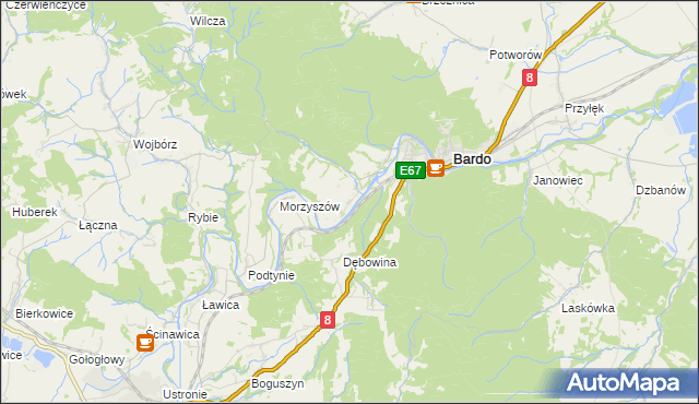 mapa Opolnica, Opolnica na mapie Targeo