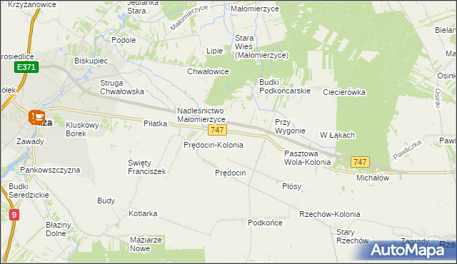 mapa Prędocinek, Prędocinek na mapie Targeo