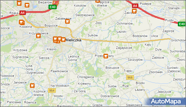 mapa Przebieczany, Przebieczany na mapie Targeo