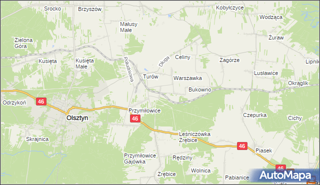 mapa Przymiłowice-Podgrabie, Przymiłowice-Podgrabie na mapie Targeo