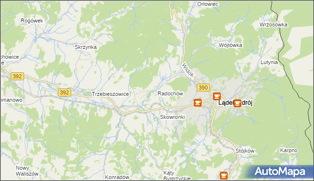 mapa Radochów, Radochów na mapie Targeo