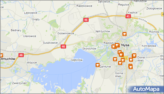 mapa Skorochów, Skorochów na mapie Targeo