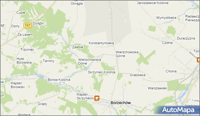 mapa Stare Wierzchowiska, Stare Wierzchowiska na mapie Targeo