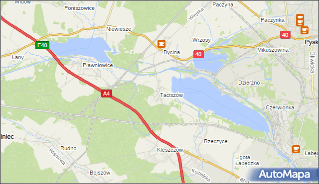 mapa Taciszów, Taciszów na mapie Targeo